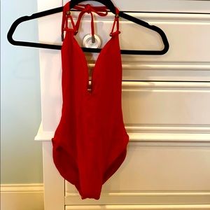 Red Carter Swimsuit
